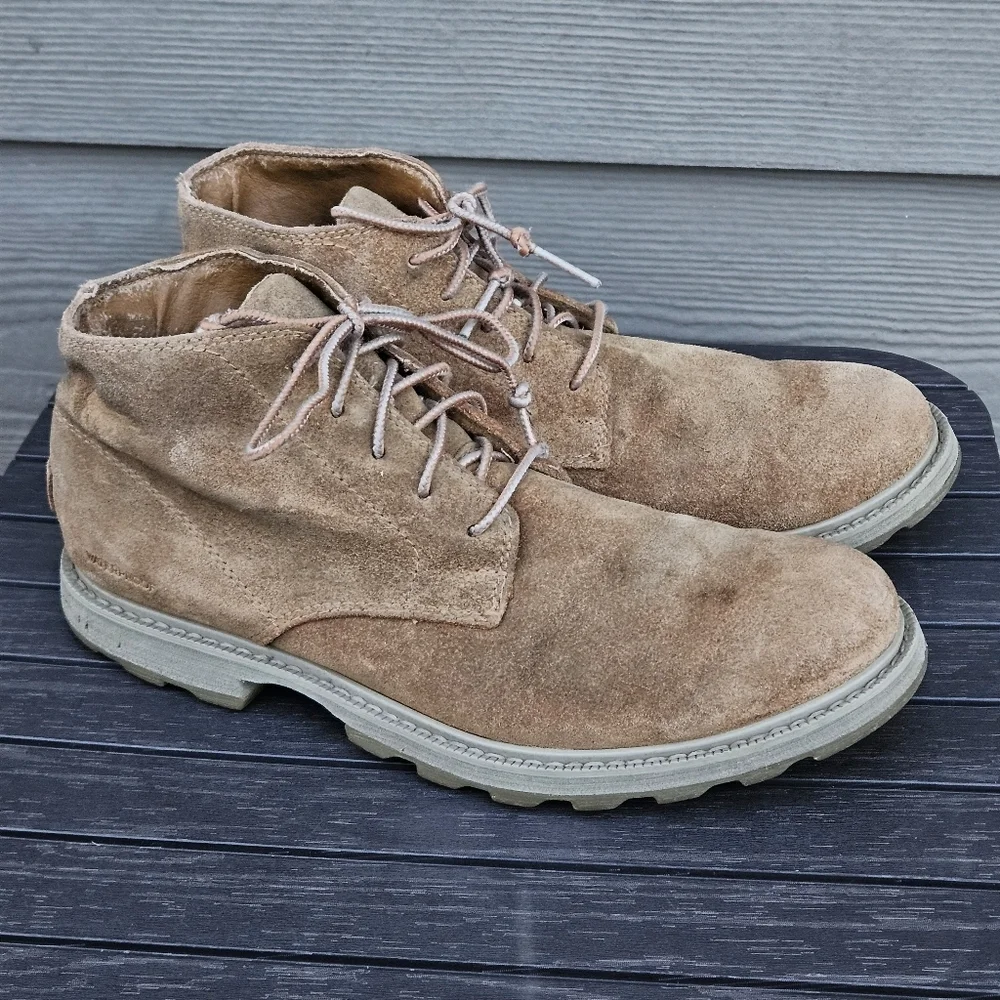 Sorel Madson II Chukka Men's Waterproof Boots Brown Suede Lace Up Shoes Size 8.5